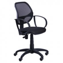 Офісне крісло для персоналу Art Metal Furniture Біт/АМФ-8 Сітка чорна (116002)