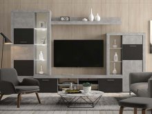 Альпін Стінка
Колір – ательєр світлий/ антрацит
Ширина - 300 см
Глибина - 40 см
Висота - 190 см