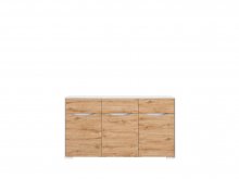 HAREN  Комод широкий KOM3D3S
размер 153х85х40 см
цвет белый/дуб