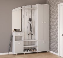 Прихожая Каролина  Світ Меблів колір артвуд світлий / попелястий
размер 1640х2195х400 см