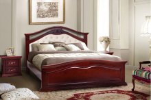 Двуспальная кровать МИКС-Мебель Маргарита 160x200 каштан