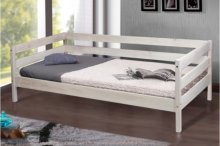 Кровать односпальная Sky-3 (Скай) Mix, дуб беленый, масло-воск