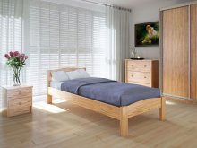 Односпальная кровать Meblikoff Скай 90x200 ольха