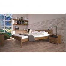 Ліжко ТИС КЛАСИКА 140*200 сосна Лак Венге