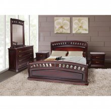 Двуспальная кровать МИКС-Мебель Флоренция 160x200 Дуб