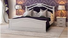 Двуспальная кровать МИКС-Мебель Маргарита 160x200 белая