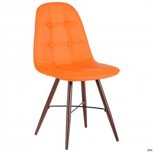 Стул Salvia каркас орех/PU оранжевый