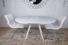 AUSTIN Стол обеденный Новинка
размер 120-165х120х75 см
стеклянный
цвет белый