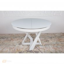 EDINBURH стол обеденный
размер 110-155х110х75 см
цвет белый