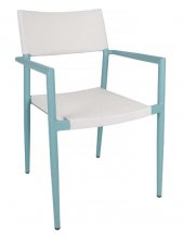 Стул для улицы Nicolas Salta (бирюзово-белый)