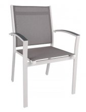 Стул для улицы Nicolas Mexico
Цвет: сиденье-серый, каркас-белый