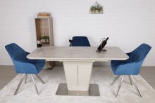 Стіл Nicolas Alabama HT2695 (120/160*80) кераміка кофе
Розмір стола: 120-160 х 80 х 77